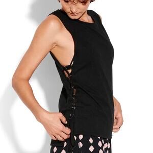 NWT Seafolly Inka Gypsy Active Lace Up Singlet